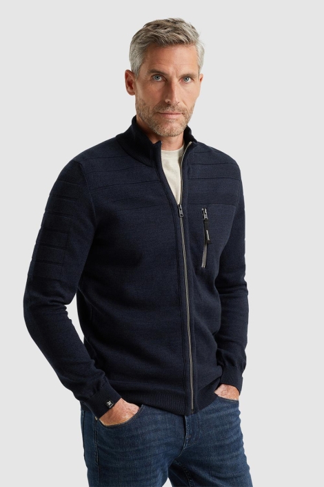 Vanguard zip jacket cotton bonded mouline
